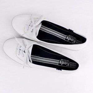 Keds Women's Ballet Flats Slip-On Casual Shoes Size 9 White